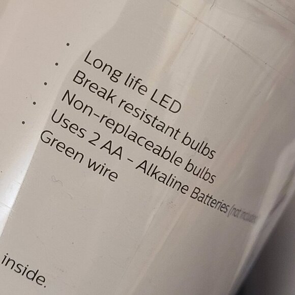 Set of 2 Philips Twinkling LED Micro Lights Multi Color Strings Battery Operated - Picture 4 of 5